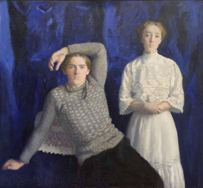 Karoly Ferenczy Double Portrait Norge oil painting art